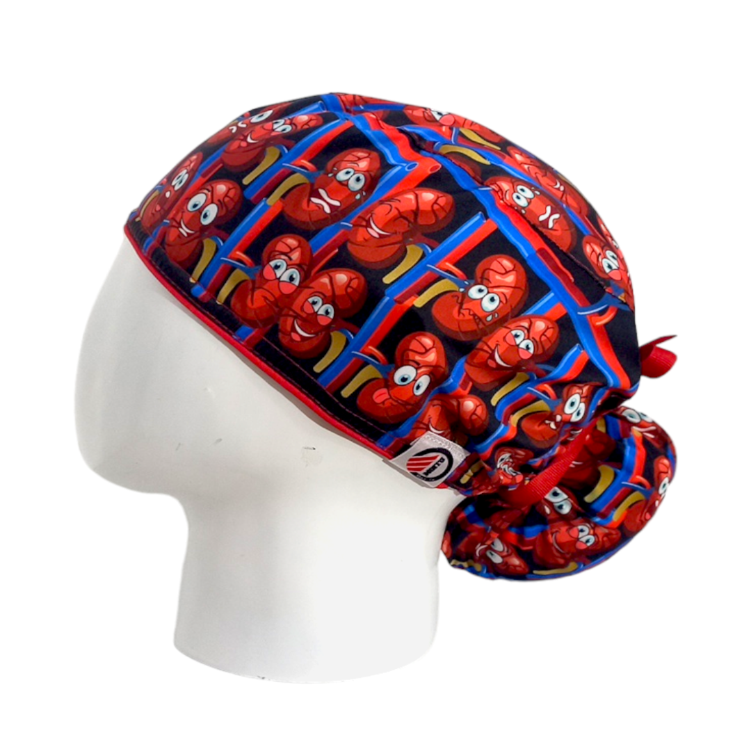 Gorro Quirúrgico Mujer y Portacarnet Riñones - gorro antifluido para mujer Doctools - foto 1