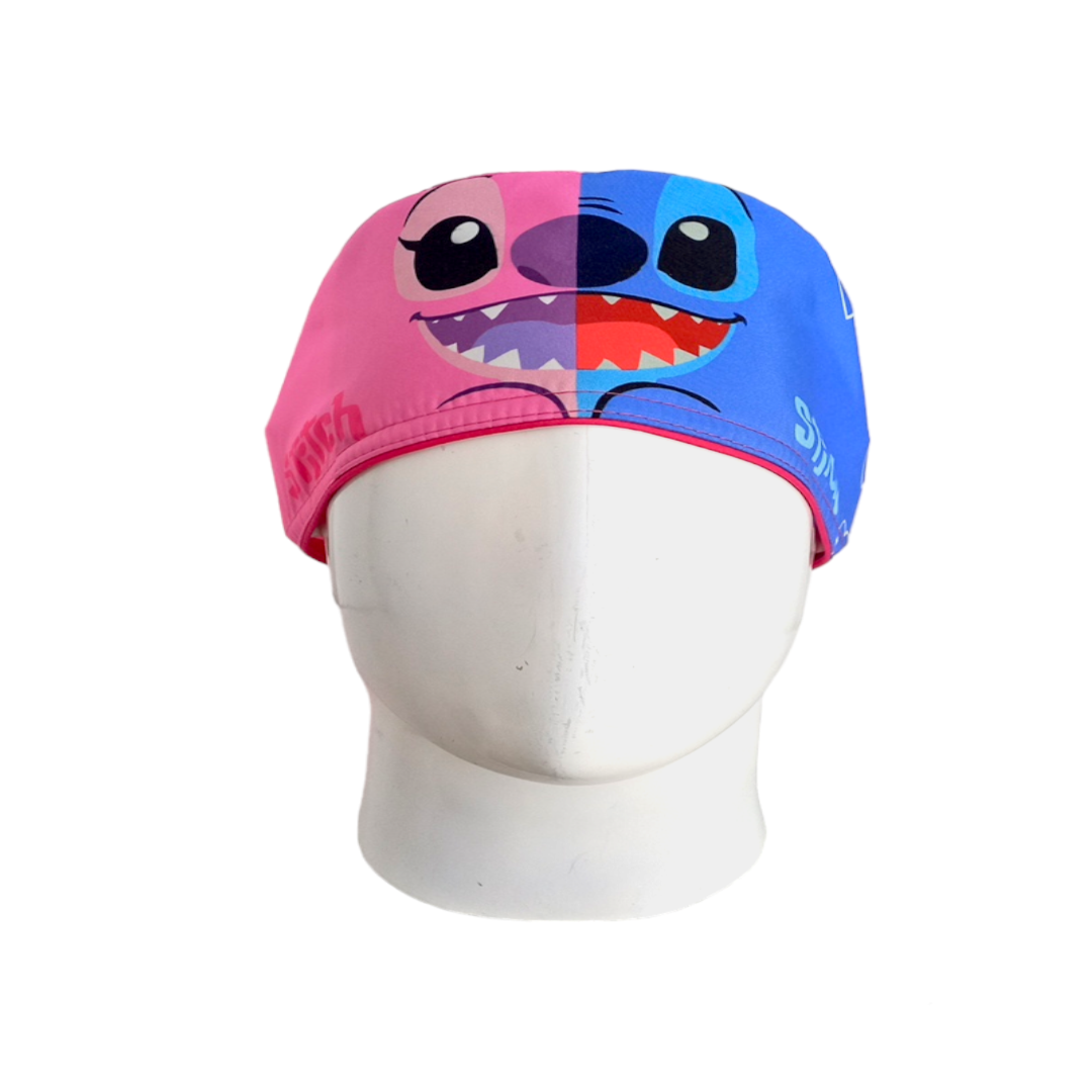 Gorro Quirúrgico Mujer y Portacarnet Stitch Ángel - gorro antifluido para mujer Doctools - foto 3