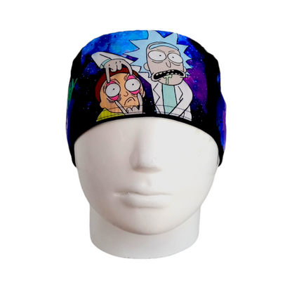 Gorro Quirúrgico Mujer y Portacarnet Rick y Morty Morado - gorro antifluido para mujer Doctools - foto 3