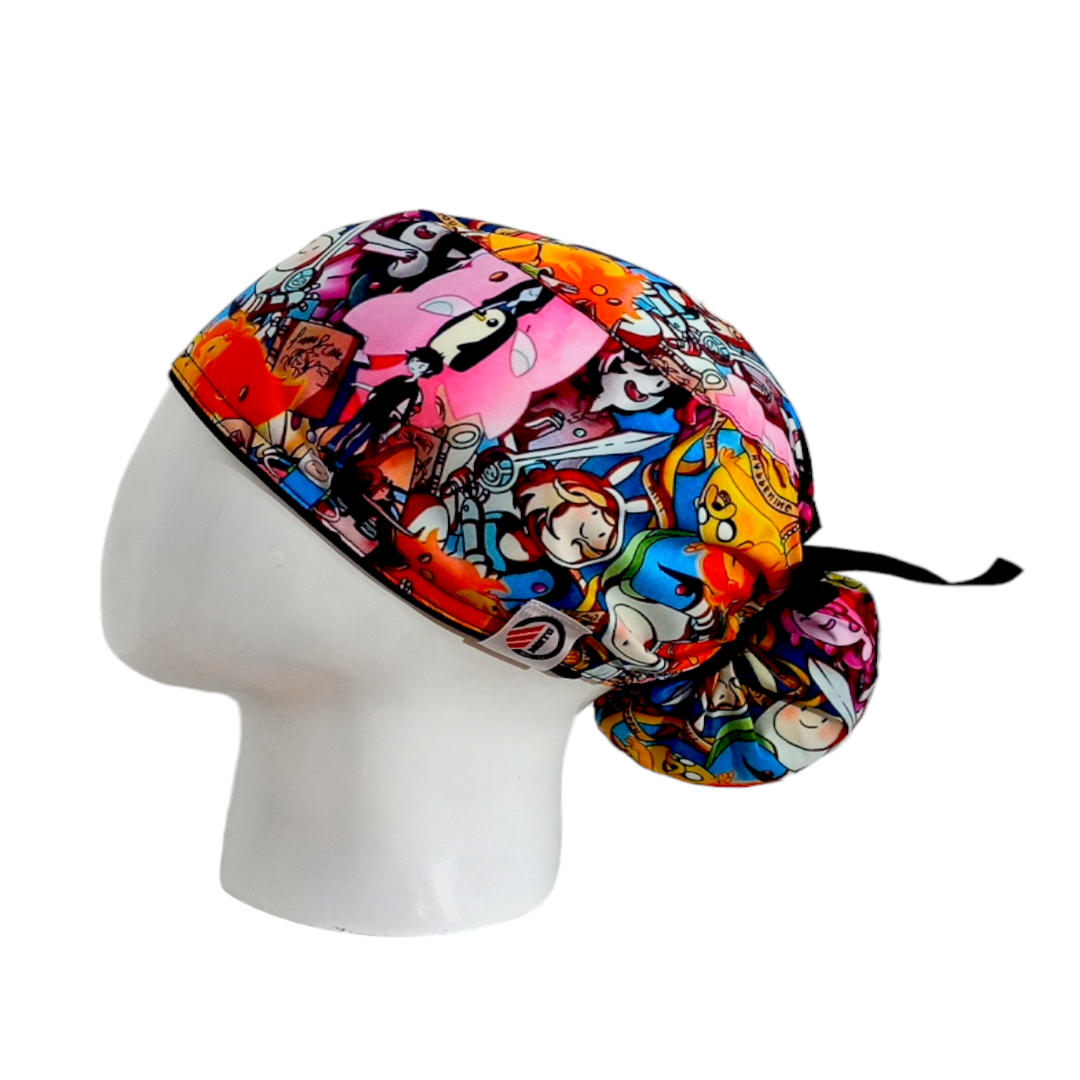 Gorro Quirúrgico Mujer y Portacarnet Hora de Aventura - gorro antifluido para mujer Doctools - foto 1