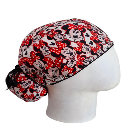 Gorro Quirúrgico Mujer y Portacarnet Minnie Caritas - gorro antifluido para mujer Doctools - foto 2