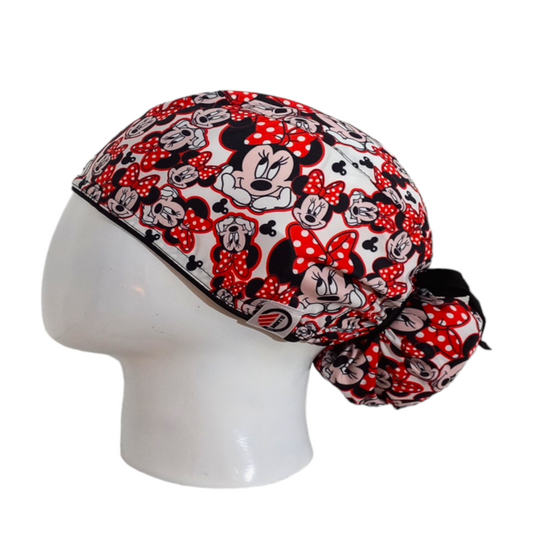 Gorro Quirúrgico Mujer y Portacarnet Minnie Caritas - gorro antifluido para mujer Doctools - foto 1
