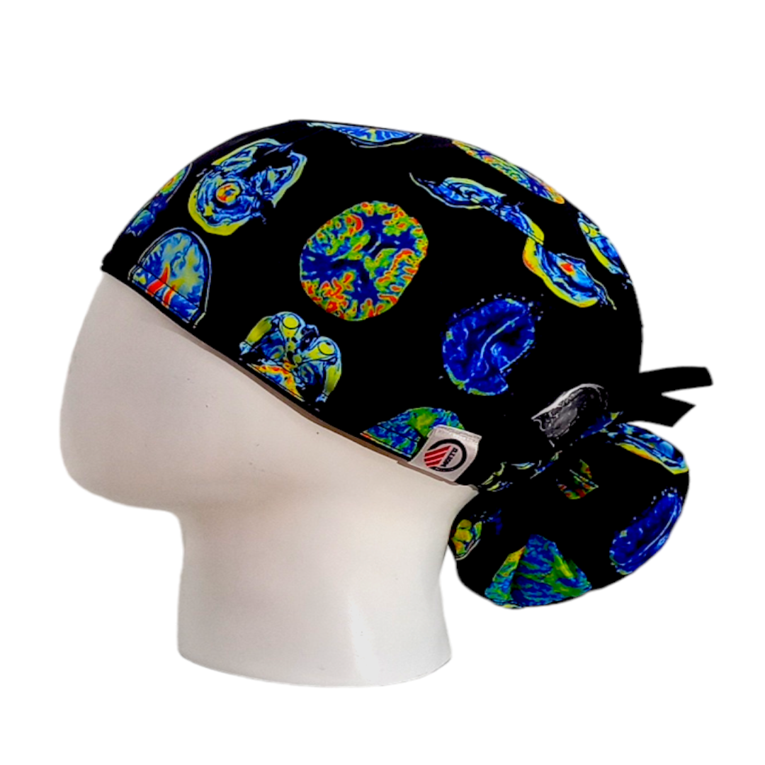 Gorro Quirúrgico Mujer y Portacarnet Resonancia Cerebral - gorro antifluido para mujer Doctools - foto 1