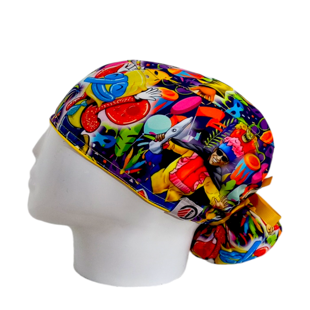 Gorro Quirúrgico Mujer y Portacarnet Marimonda - gorro antifluido para mujer Doctools - foto 1
