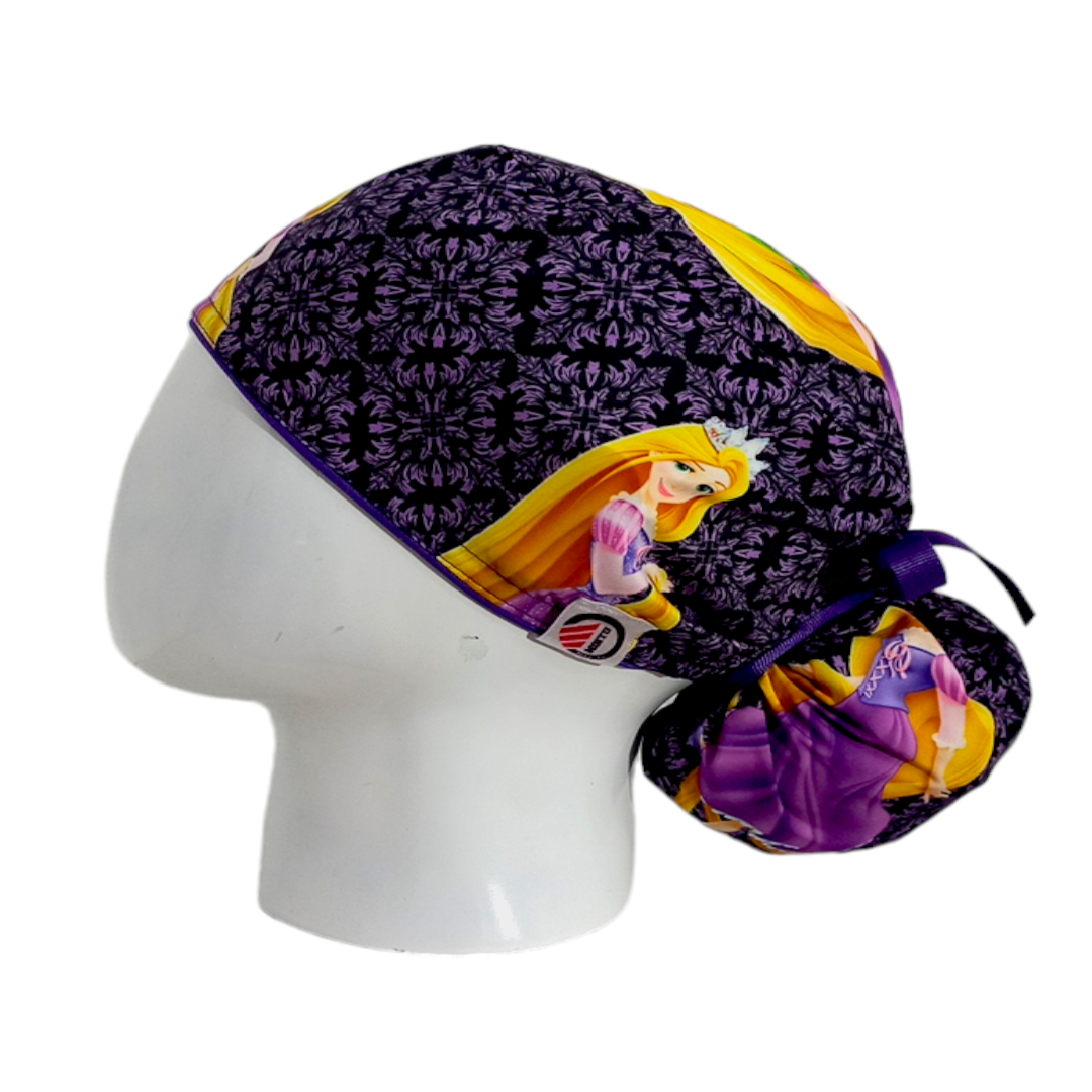 Gorro Quirúrgico Mujer y Portacarnet Rapunzel Negra - gorro antifluido para mujer Doctools - foto 1