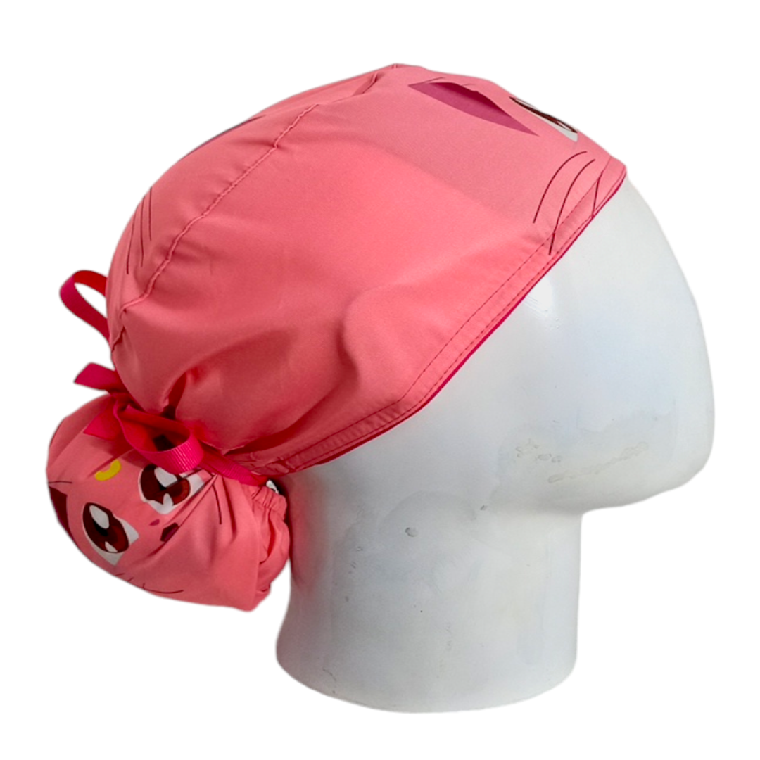 Gorro Quirúrgico Mujer y Portacarnet Luna Rosa - gorro antifluido para mujer Doctools - foto 2