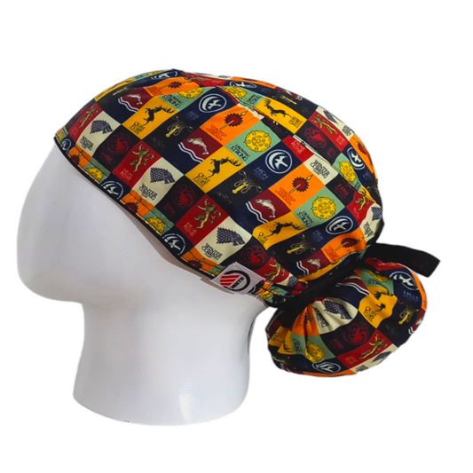 Gorro Quirúrgico Mujer y Portacarnet Game of Thrones Escudos - gorro antifluido para mujer Doctools - foto 1