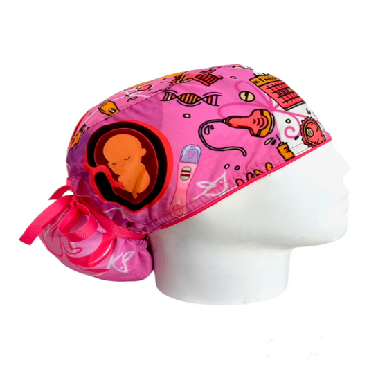 Gorro Quirúrgico Mujer y Portacarnet Maternidad - gorro antifluido para mujer Doctools - foto 2