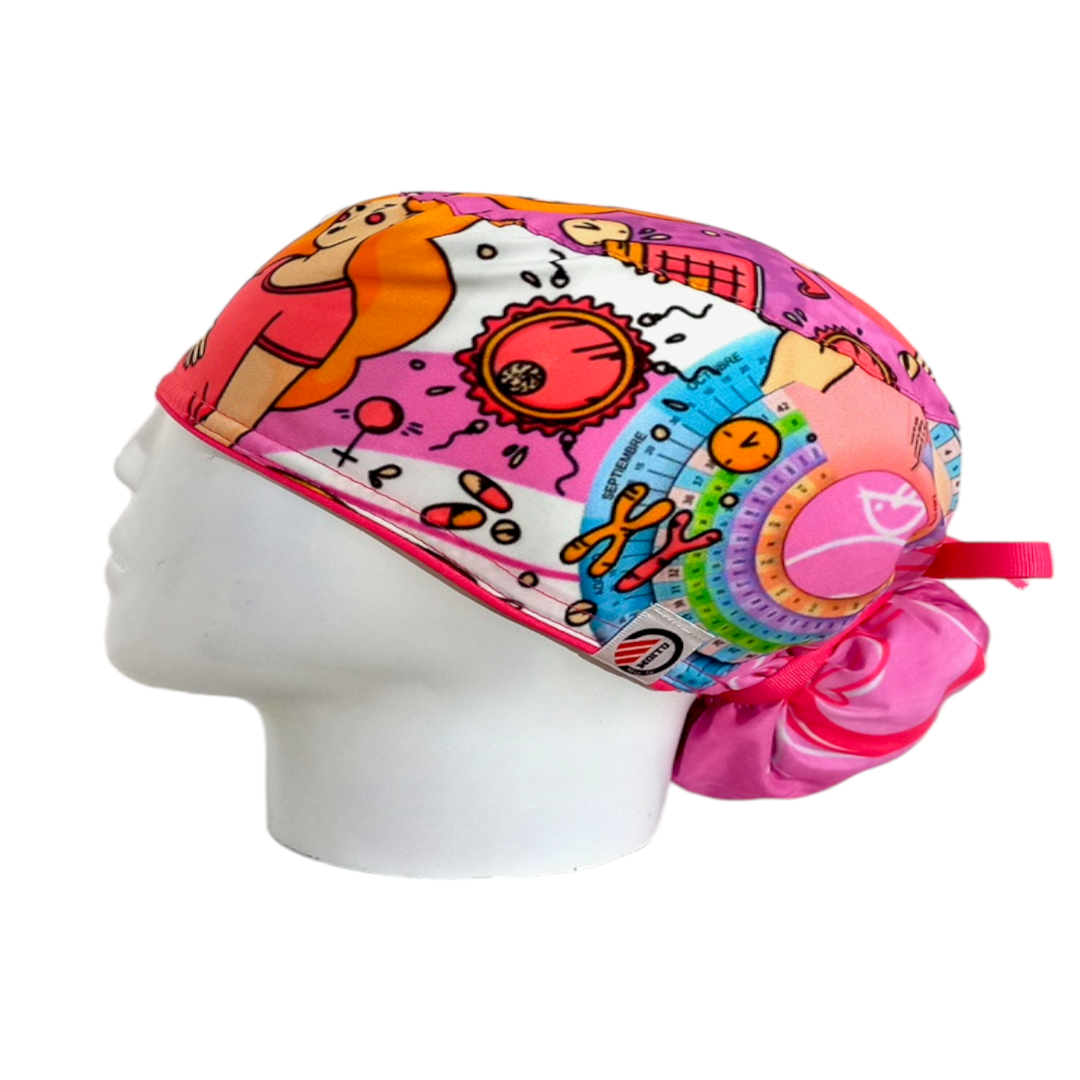 Gorro Quirúrgico Mujer y Portacarnet Maternidad - gorro antifluido para mujer Doctools - foto 1