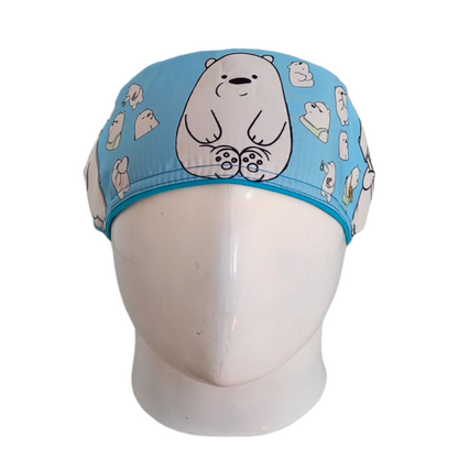 Gorro Quirúrgico Mujer y Portacarnet Polar Azul Claro - gorro antifluido para mujer Doctools - foto 3