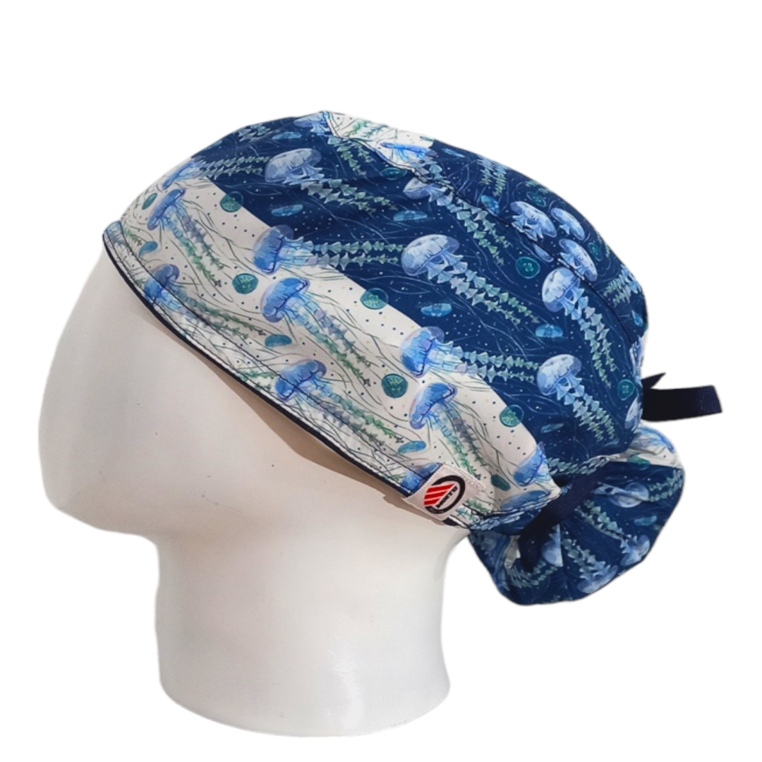 Gorro Quirúrgico Mujer y Portacarnet Medusa - gorro antifluido para mujer Doctools - foto 1