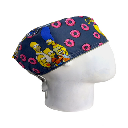 Gorro Quirúrgico Mujer y Portacarnet Homero Gris Oscuro - gorro antifluido para mujer Doctools - foto 2