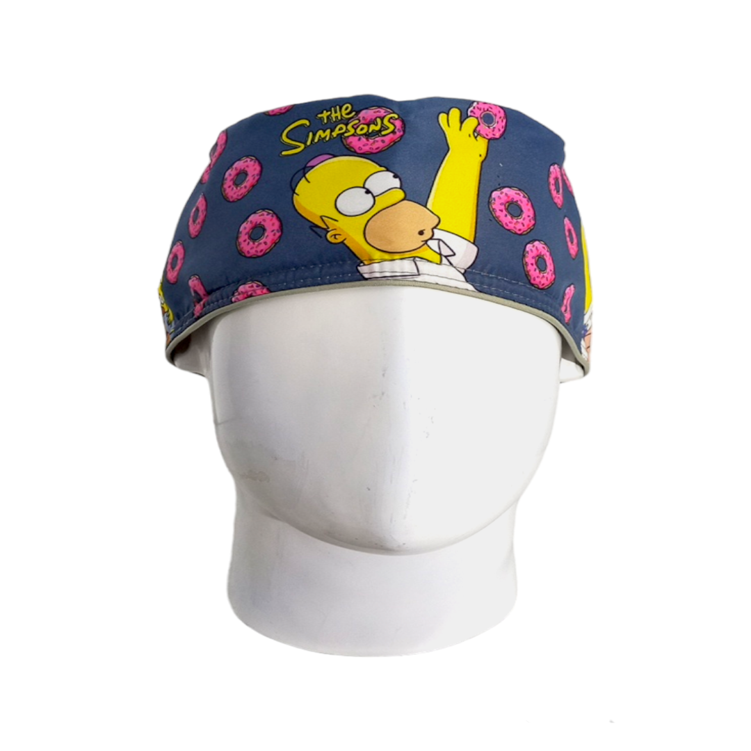 Gorro Quirúrgico Mujer y Portacarnet Homero Gris Oscuro - gorro antifluido para mujer Doctools - foto 3
