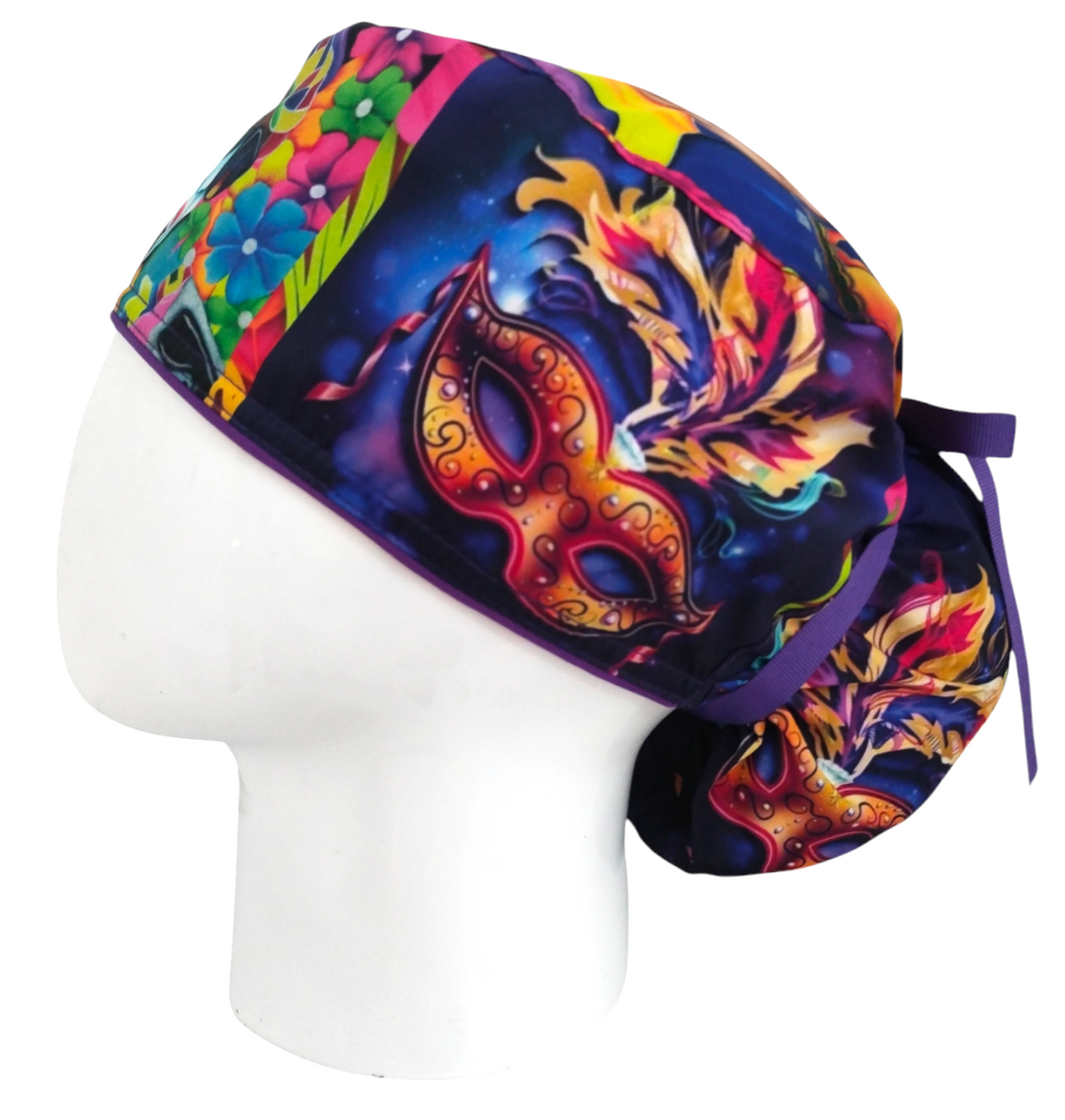 Gorro Quirúrgico Mujer y Portacarnet Carnaval Momo - gorro antifluido para mujer Doctools - foto 1