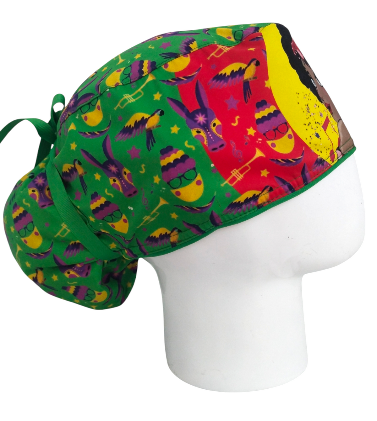 Gorro Quirúrgico Mujer y Portacarnet Carnaval Negrita Puloy - gorro antifluido para mujer Doctools - foto 2