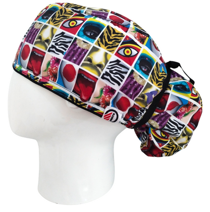 Gorro Quirúrgico Mujer y Portacarnet Carnaval Gran Congo - gorro antifluido para mujer Doctools - foto 1