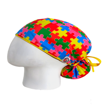 Gorro Quirúrgico Mujer y Portacarnet Rompecabezas - gorro antifluido para mujer Doctools - foto 1