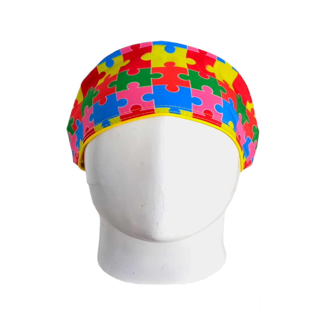 Gorro Quirúrgico Mujer y Portacarnet Rompecabezas - gorro antifluido para mujer Doctools - foto 3
