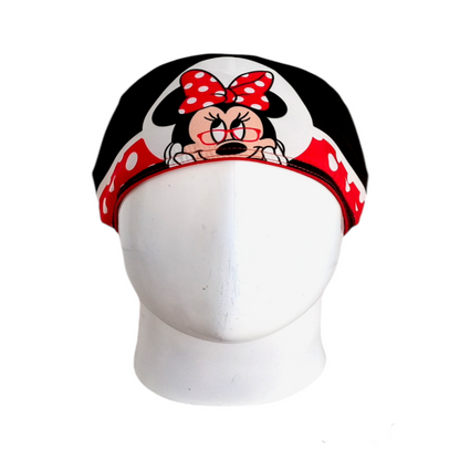 Gorro Quirúrgico Mujer y Portacarnet Minnie Roja - gorro antifluido para mujer Doctools - foto 3
