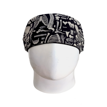 Gorro Quirúrgico Mujer y Portacarnet Huesos Negro Dama - gorro antifluido para mujer Doctools - foto 3