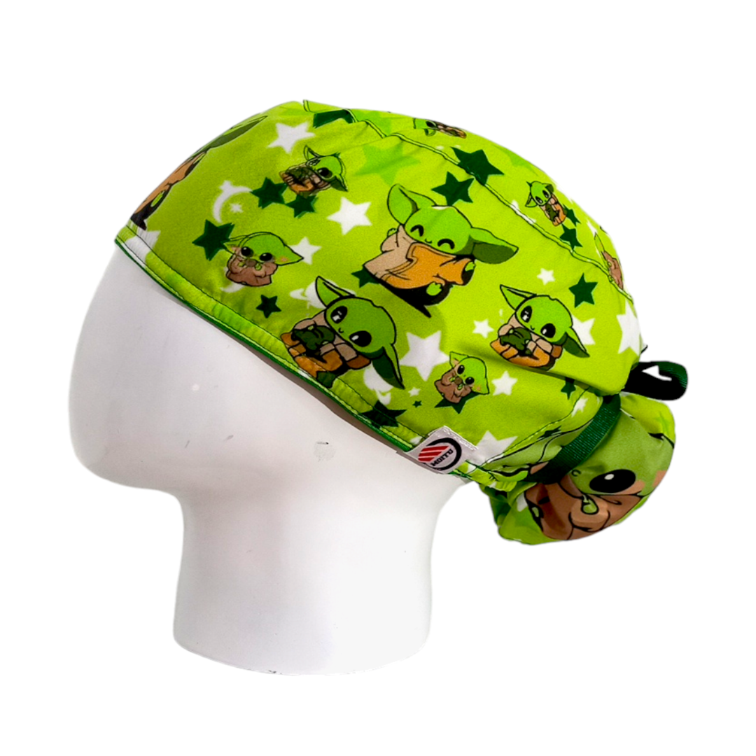 Gorro Quirúrgico Mujer y Portacarnet Mandalorian Baby - gorro antifluido para mujer Doctools - foto 1