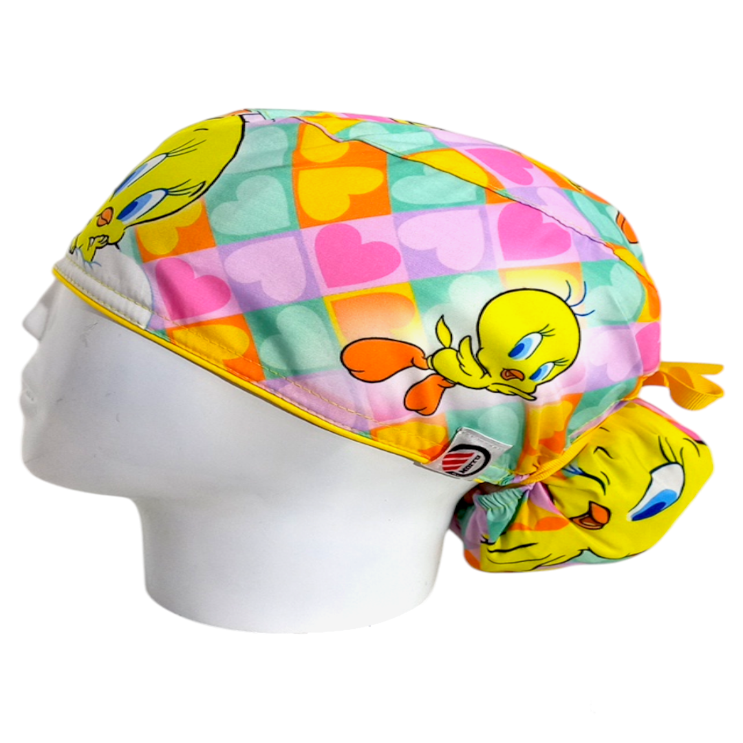 Gorro Quirúrgico Mujer y Portacarnet Piolín Amarillo - gorro antifluido para mujer Doctools - foto 1