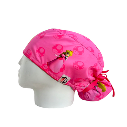Gorro Quirúrgico Mujer y Portacarnet Princesa Peach - gorro antifluido para mujer Doctools - foto 1