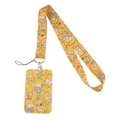 Portacarnet (Lanyard) Los Simpson