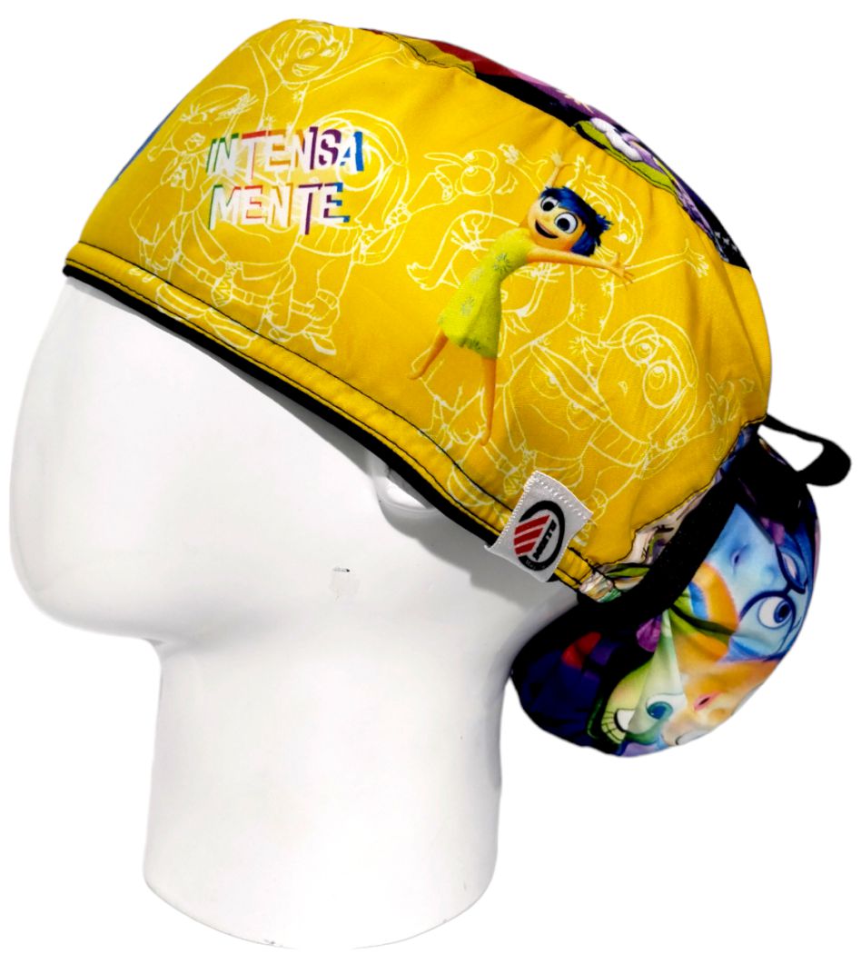Gorro Quirúrgico Mujer y Portacarnet Alegría Intensamente - gorro antifluido para mujer Doctools - foto 1