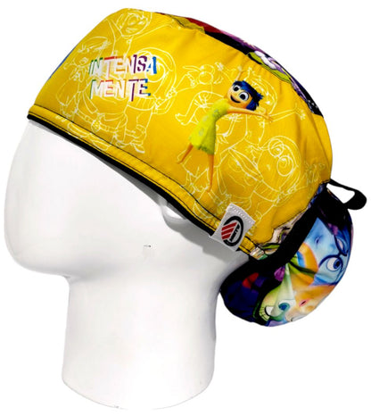 Gorro Quirúrgico Mujer y Portacarnet Alegría Intensamente - gorro antifluido para mujer Doctools - foto 1