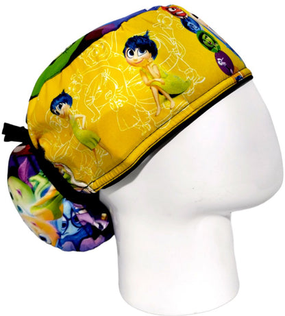Gorro Quirúrgico Mujer y Portacarnet Alegría Intensamente - gorro antifluido para mujer Doctools - foto 2