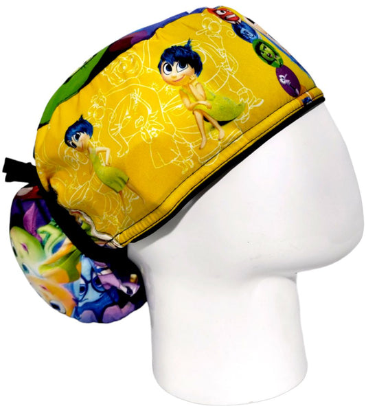 Gorro Quirúrgico Mujer y Portacarnet Alegría Intensamente - gorro antifluido para mujer Doctools - foto 2