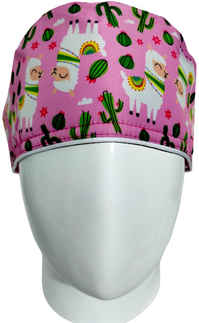 Gorro Quirúrgico Mujer y Portacarnet Alpacas - gorro antifluido para mujer Doctools - foto 3