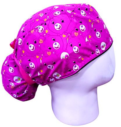 Gorro Quirúrgico Mujer y Portacarnet Amorosita Bears - gorro antifluido para mujer Doctools - foto 2