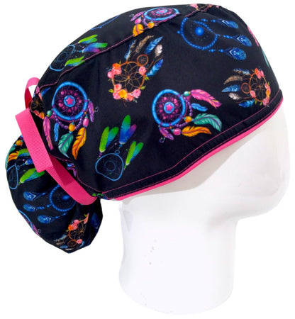 Gorro Quirúrgico Mujer y Portacarnet Atrapasueños - gorro antifluido para mujer Doctools - foto 2
