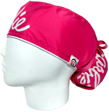 Gorro Quirúrgico Mujer y Portacarnet Barbie Fucsia - gorro antifluido para mujer Doctools - foto 1