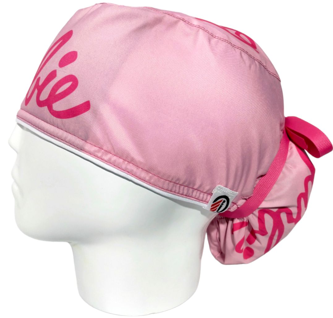 Gorro Quirúrgico Mujer y Portacarnet Barbie Rosa - gorro antifluido para mujer Doctools - foto 1