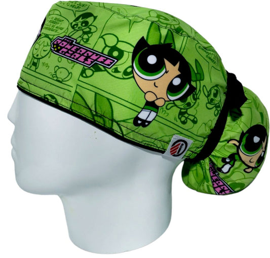 Gorro Quirúrgico Mujer y Portacarnet Bellota Chicas Superpoderosas - gorro antifluido para mujer Doctools - foto 1