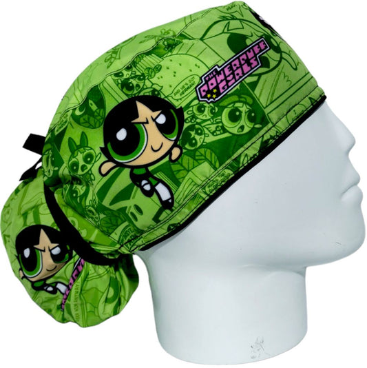 Gorro Quirúrgico Mujer y Portacarnet Bellota Chicas Superpoderosas - gorro antifluido para mujer Doctools - foto 2