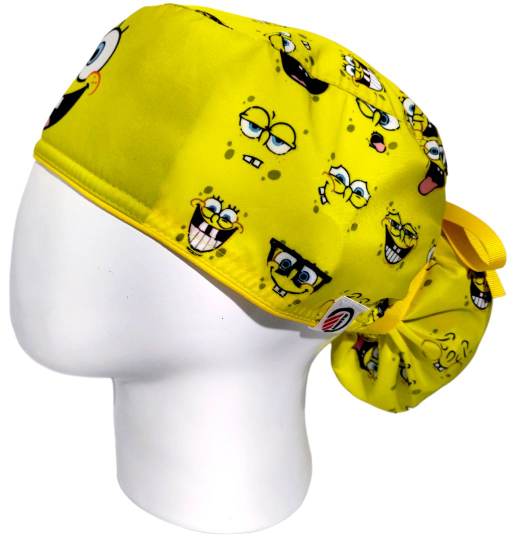 Gorro Quirúrgico Mujer y Portacarnet Bob Esponja Clásico - gorro antifluido para mujer Doctools - foto 1