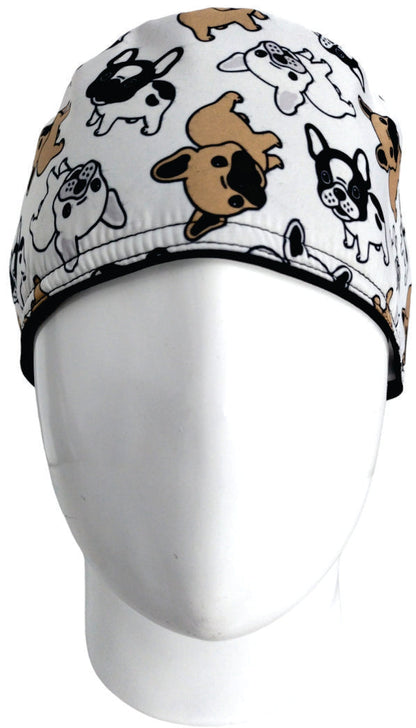 Gorro Quirúrgico Mujer y Portacarnet Bulldog Blanco - gorro antifluido para mujer Doctools - foto 3