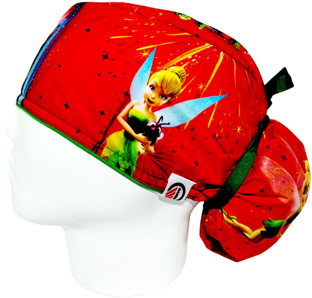 Gorro Quirúrgico Mujer y Portacarnet Campanita Roja - gorro antifluido para mujer Doctools - foto 1
