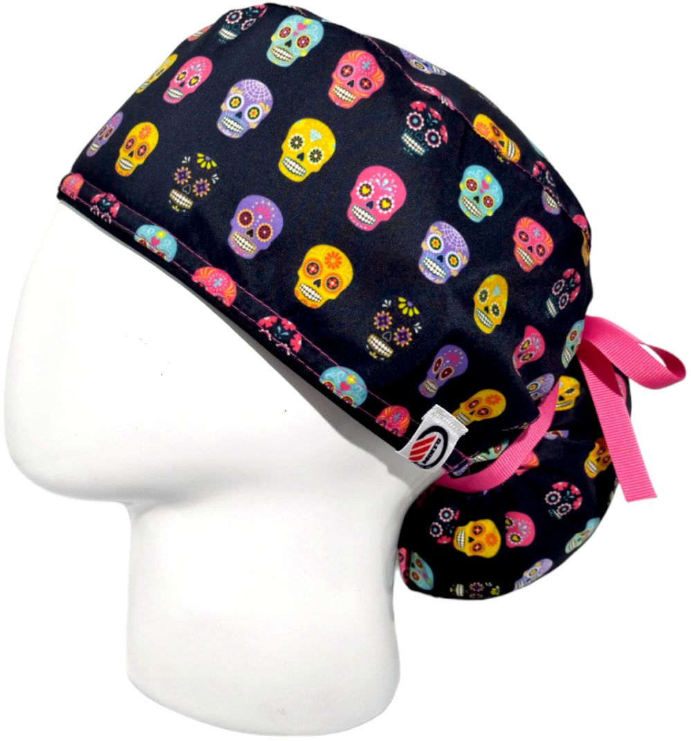 Gorro Quirúrgico Mujer y Portacarnet Catrinas - gorro antifluido para mujer Doctools - foto 1