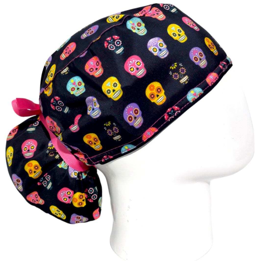 Gorro Quirúrgico Mujer y Portacarnet Catrinas - gorro antifluido para mujer Doctools - foto 2