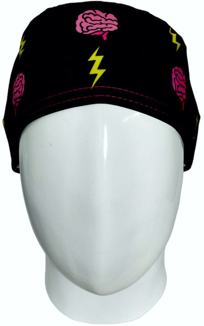 Gorro Quirúrgico Mujer y Portacarnet Cerebros y Rayos - gorro antifluido para mujer Doctools - foto 3