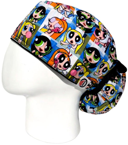 Gorro Quirúrgico Mujer y Portacarnet Chicas Superpoderosas Caritas - gorro antifluido para mujer Doctools - foto 1