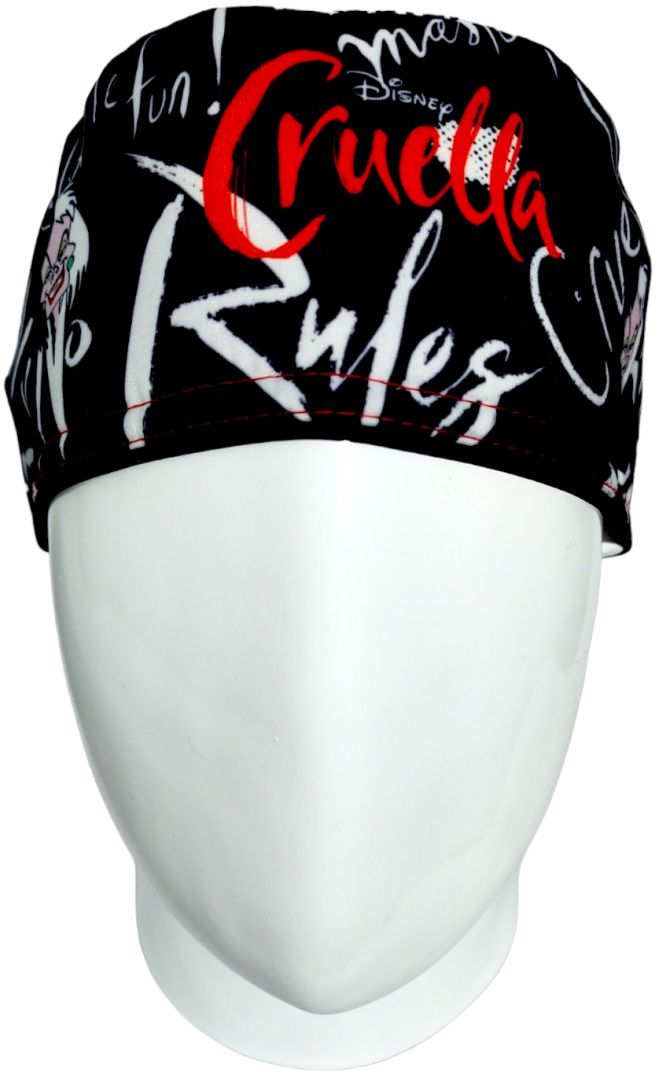 Gorro Quirúrgico Mujer y Portacarnet Cruella Negro - gorro antifluido para mujer Doctools - foto 3
