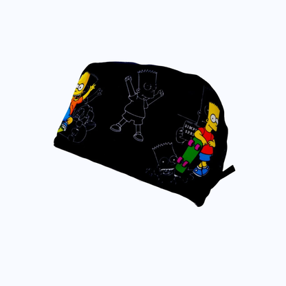 Gorro Quirúrgico Hombre y Portacarnet Bart Simpson Skate