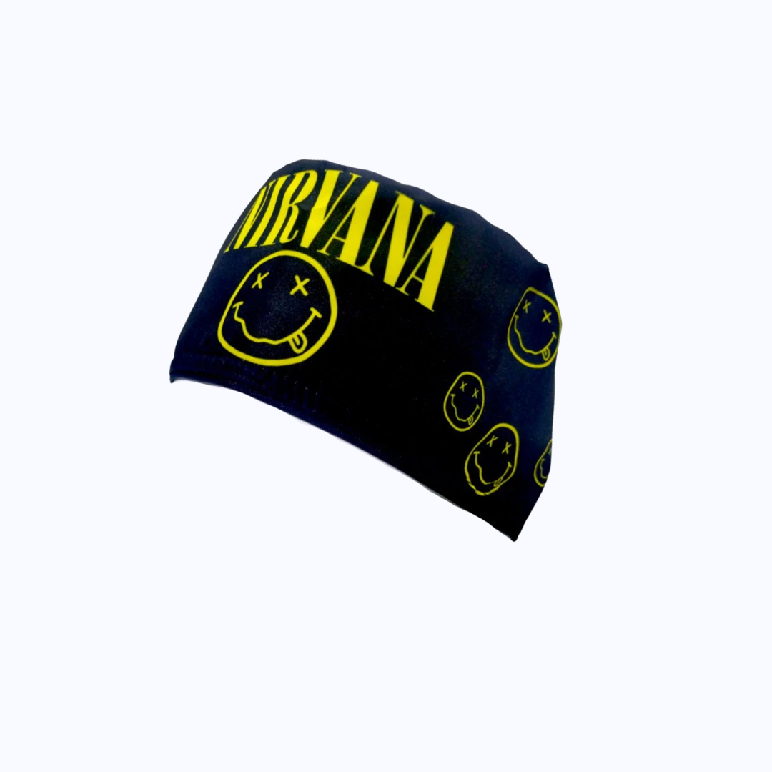 Gorro Quirúrgico Hombre y Portacarnet Nirvana Smiley