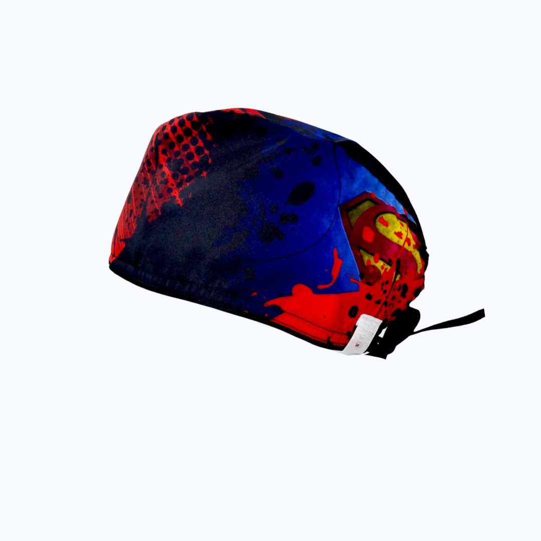 Gorro Quirúrgico Hombre y Portacarnet Superman Logo Vintage